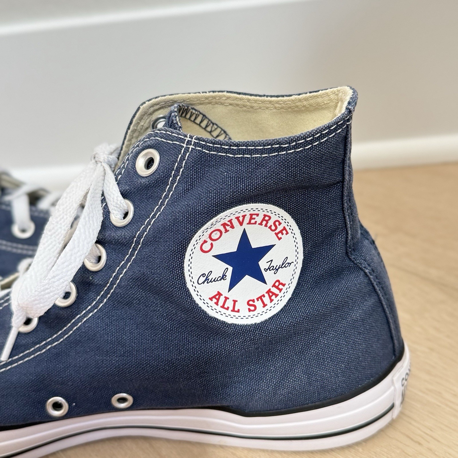 Converse Chuck Taylor All Star High Top Mens 10 Womens 12 Blue Sneakers