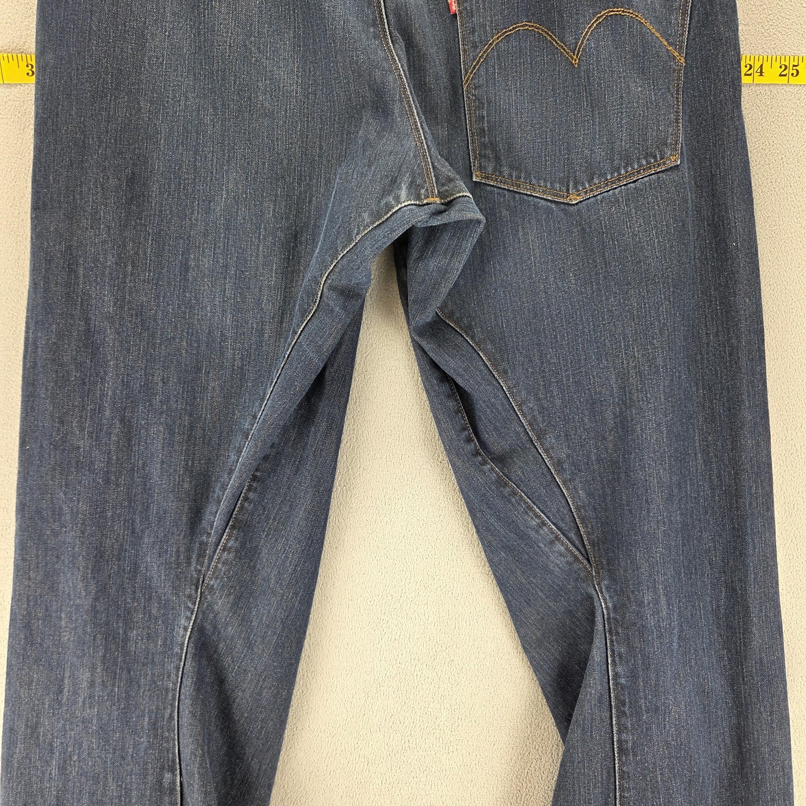 Vintage Levis Engineered Jeans Mens 34×32 Blue Buckle Back Twisted One Pocket