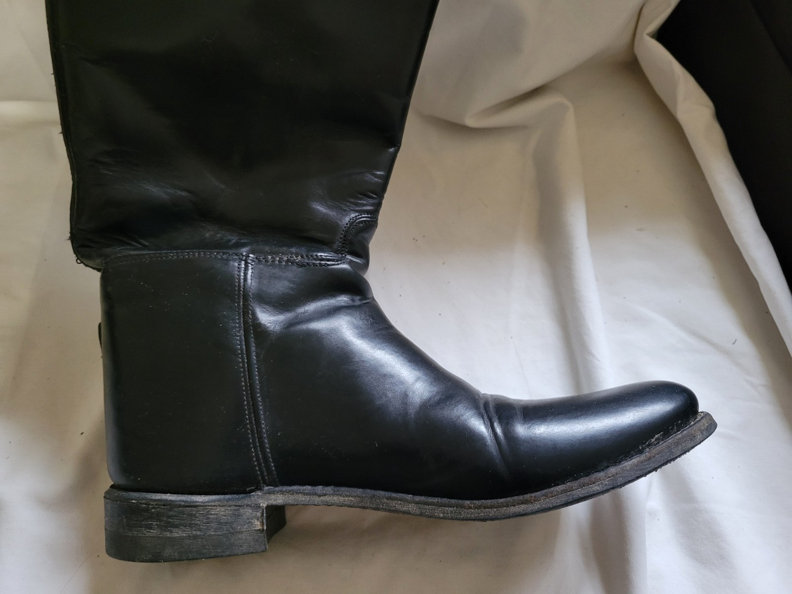 EFFINGHAM Bond Co. Size 8.5 100L Black Leather Equestrian Riding Boots USA MADE
