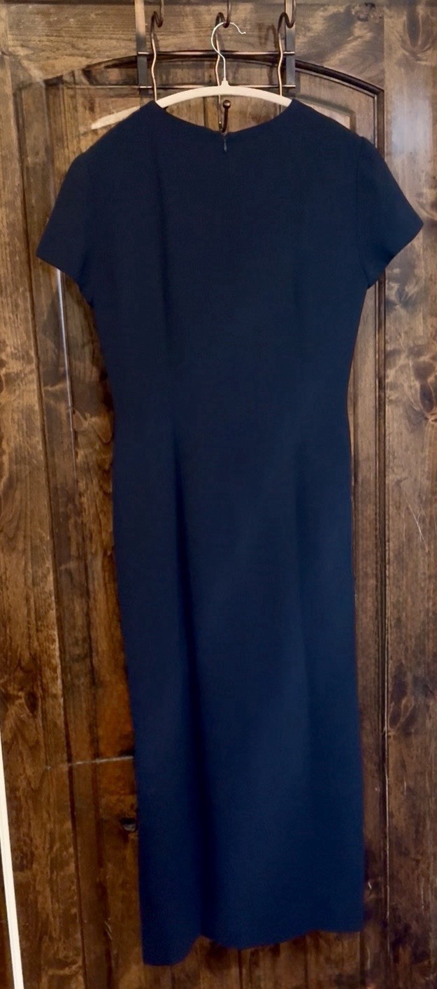 David Warren Tailored True Navy Dress Size 12 Look