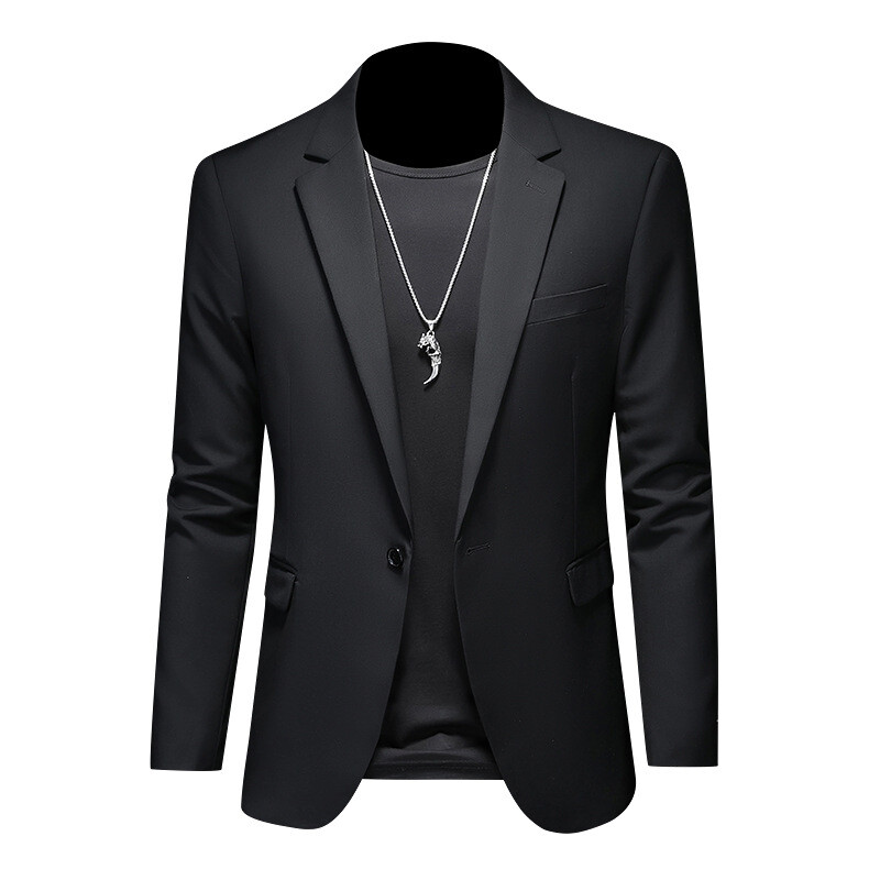 Men’s Jacket Casual Suit Blazer Slim-Fit Suit Wedding Business Dress Suit Tops