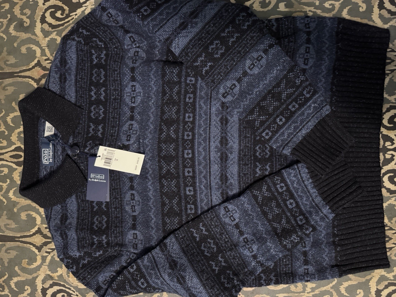 Polo Ralph Lauren Fair-Isle Wool-Linen Sweater