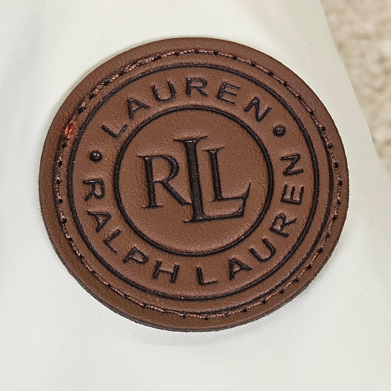 Lauren Ralph Lauren Heritage Down Feather Fill Puffer Faux Fur Trim Hood Size M