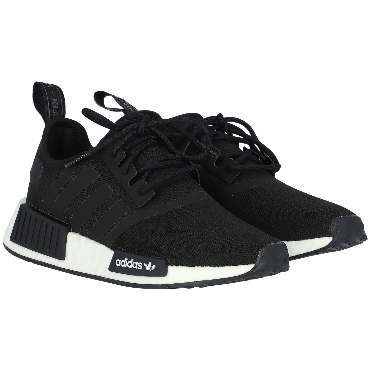 New Adidas NMD R1 Refined Black Running Shoes – Youth Size 5 / EU37 1/3 (Wm 6)