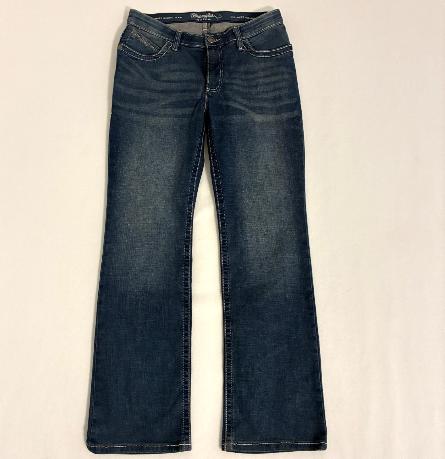 Wrangler Willow Ultimate Riding Jeans Womens Size 11×32 Bootcut Cowgirl Ranch
