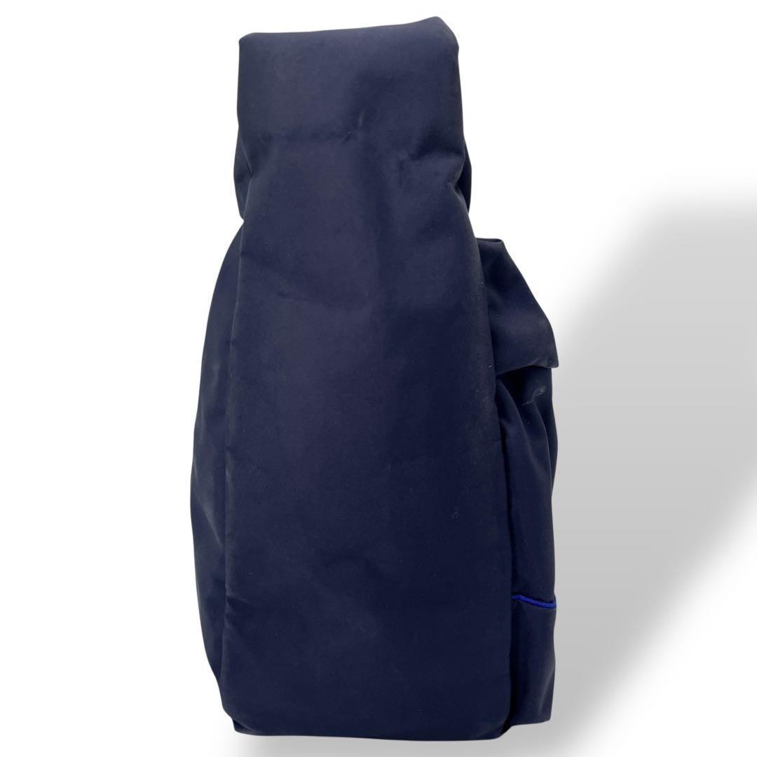 Porter Girl Mousse Navy Nylon Half Moon Shoulder Bag Used