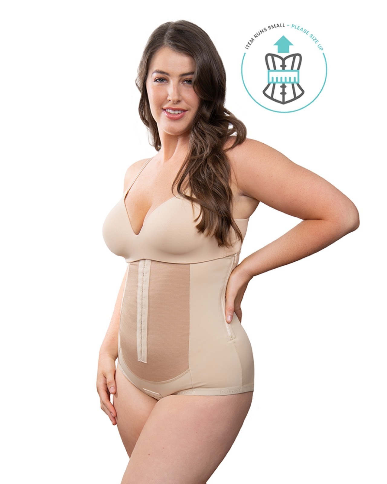 Bellefit Postpartum Dual-Closure Girdle C-Section Recovery Compression Zipper