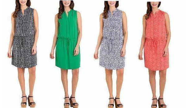 Hilary Radley Women’s Sleeveless Tunic Dress – Colors/Sizes Varies – M-2