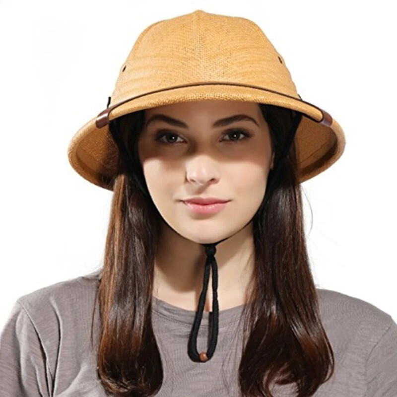 Parent-child Vietnam Toquilla Straw Helmet Pith Sun Hat For Boy Girl War