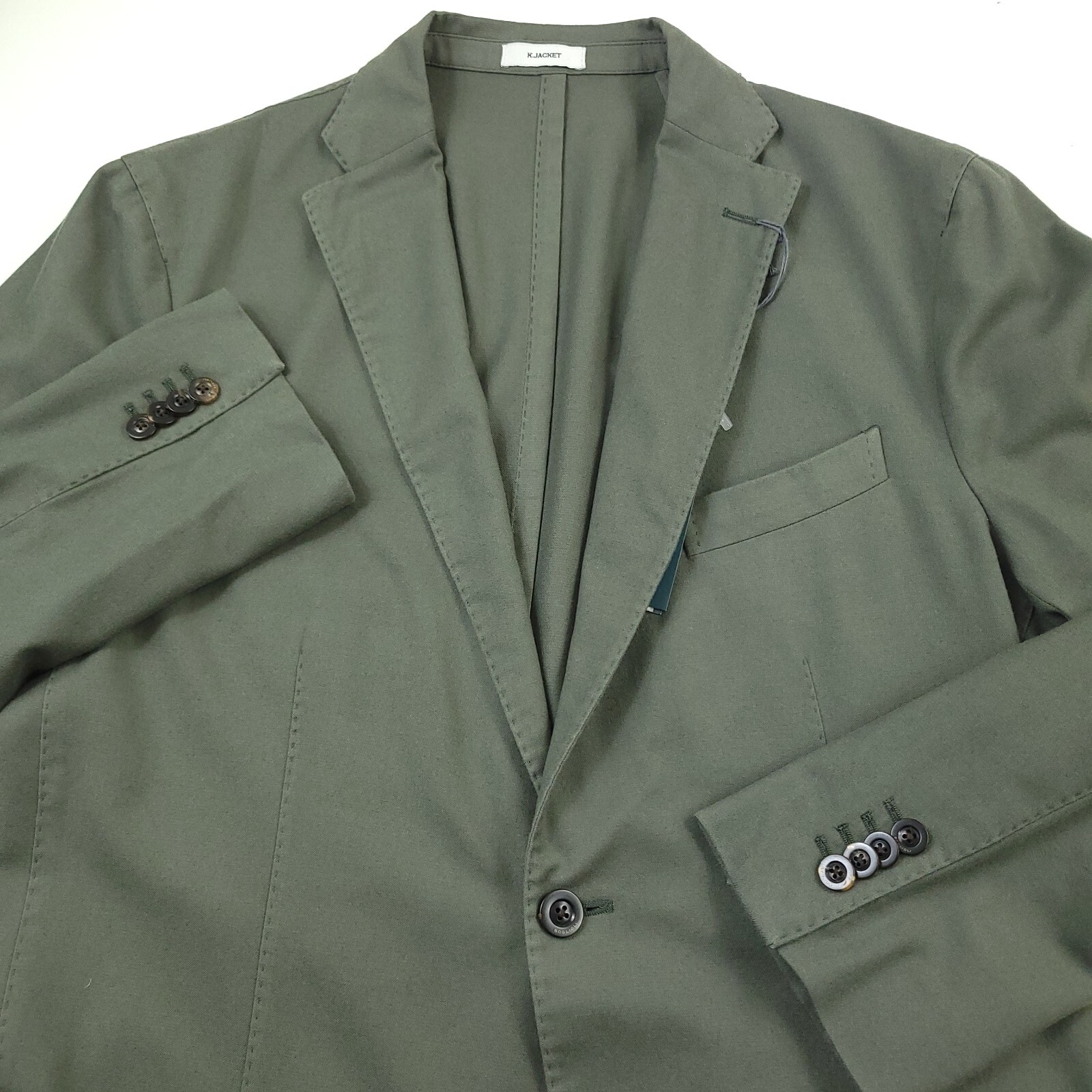 $2095 Boglioli Lightweight Green Slim Wool Silk K Jacket Mens (Italy 50R) US 40R