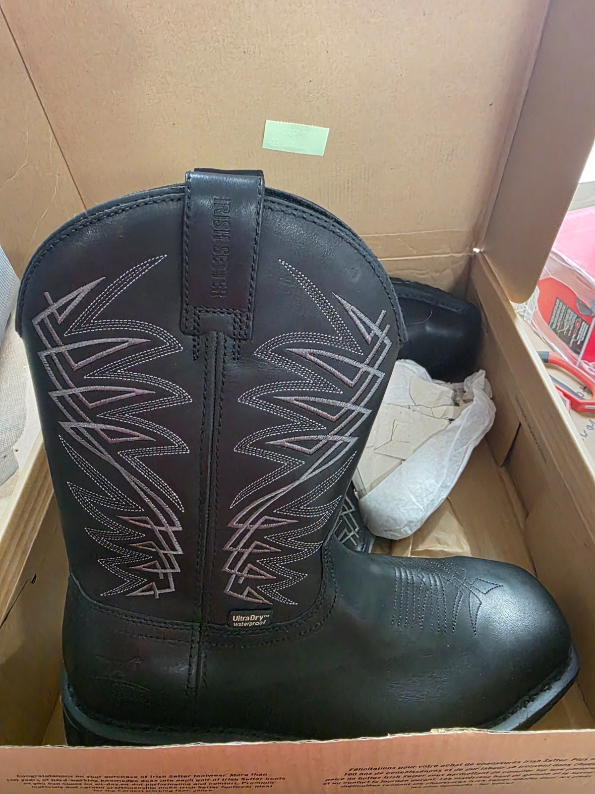 red wing boots black mens 9.5