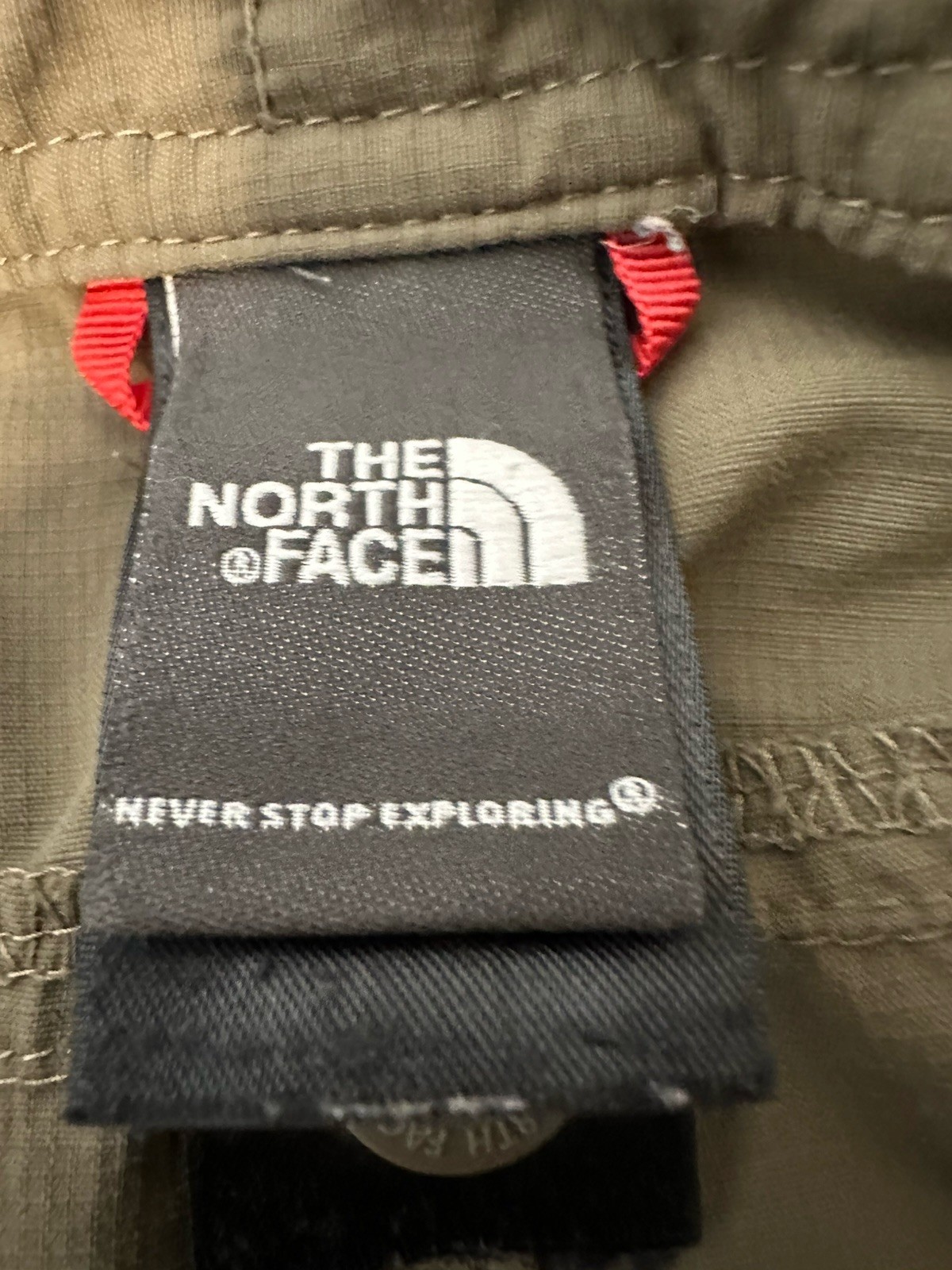 The North Face Green Nylon Roll Up Leg Outdoor Hiking Pants Womens 30 X 29