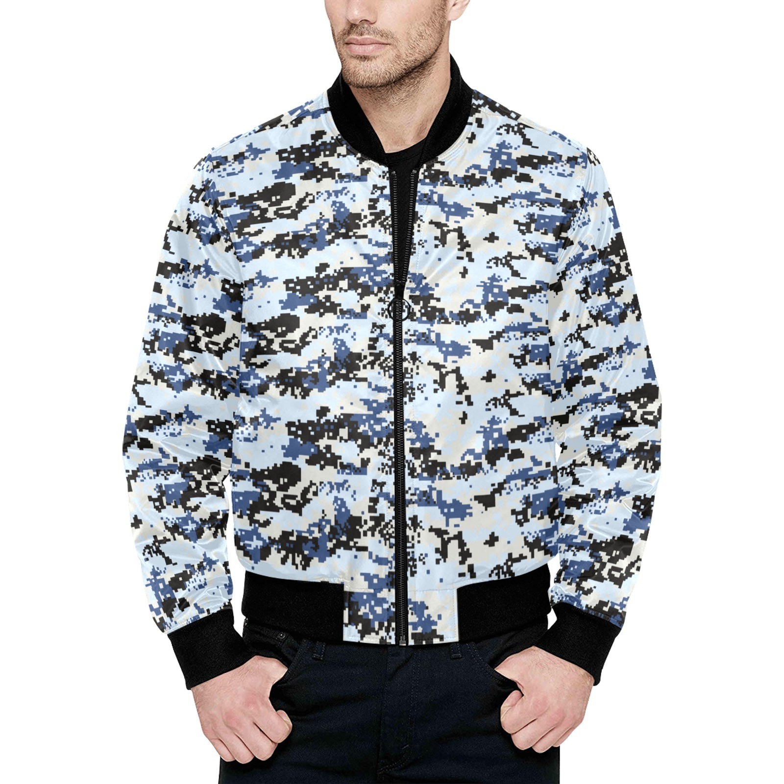 Myanmar Burma Air Force Digipat 2016 Camouflage Men’s Quilted Bomber Jacket
