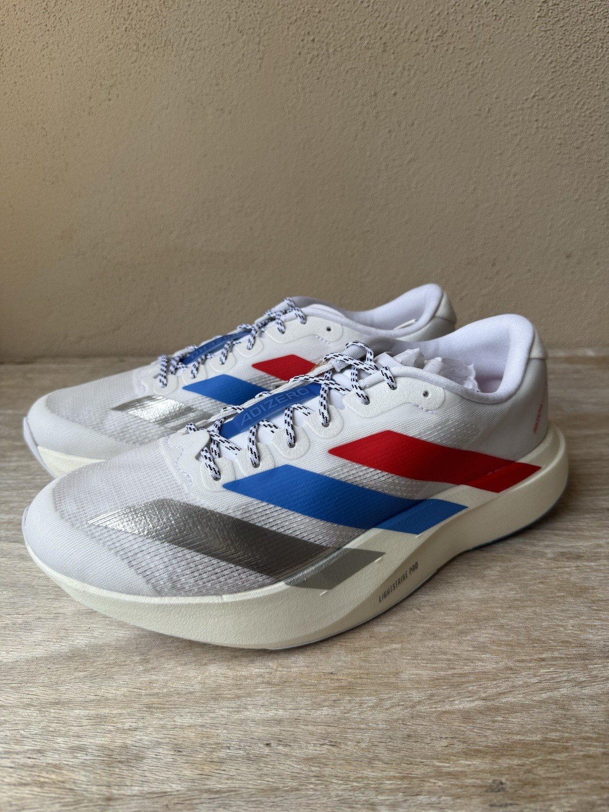 Adidas Adizero Evo SL M Red White Blue Size 10 Style KK2883