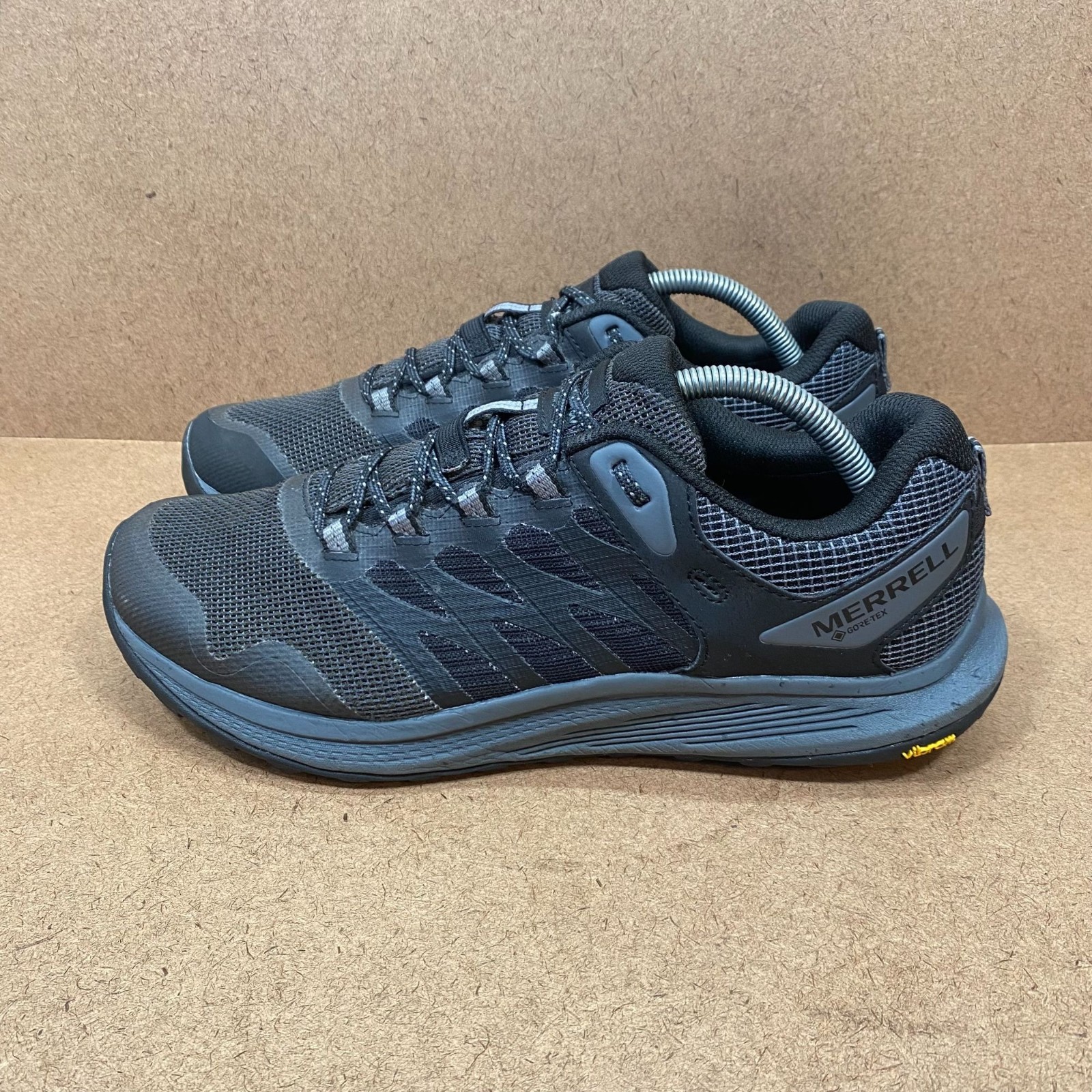Merrell Mens Nova 3 Gore-Tex Trail Running Shoes Size 10 Black Vibram Sole