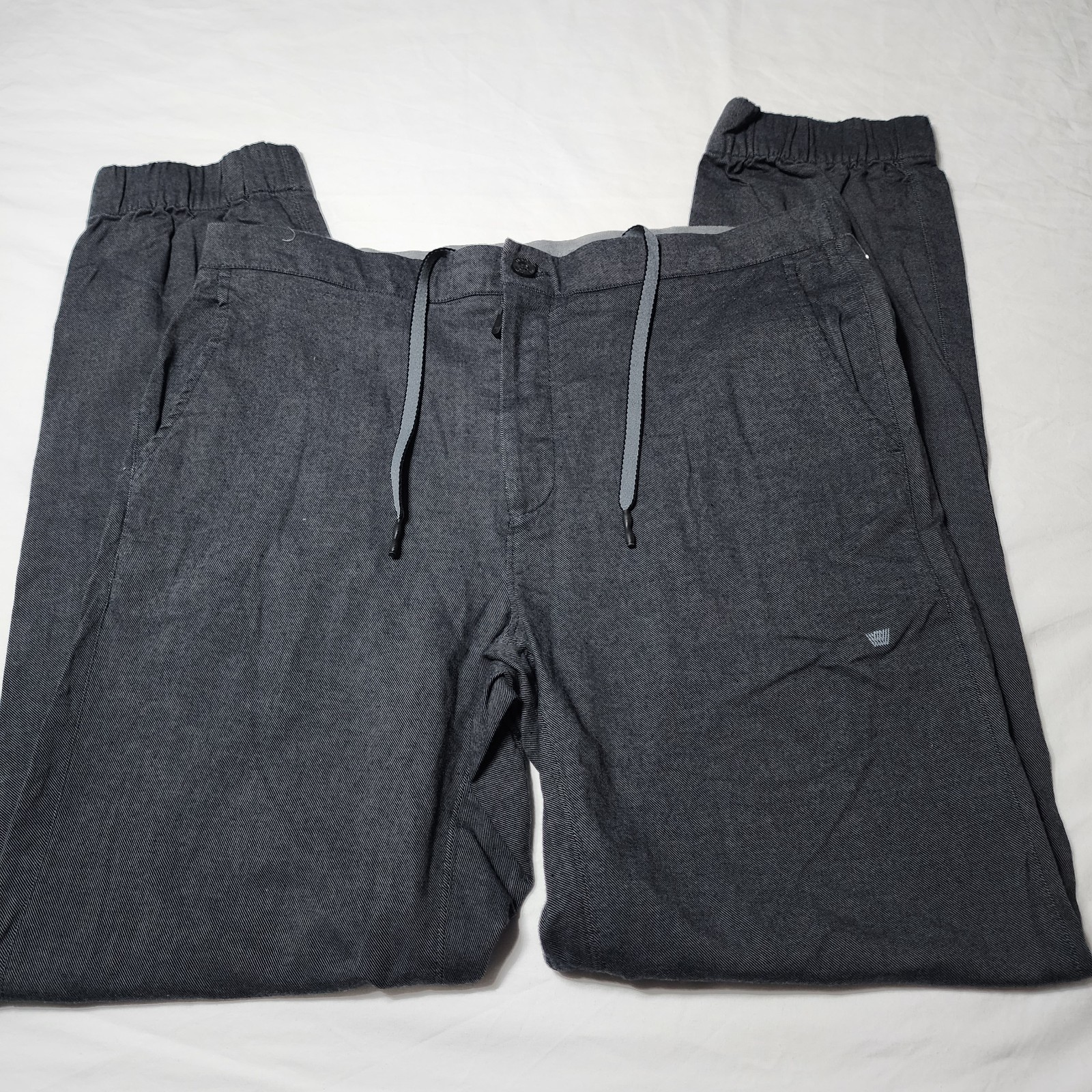 Mack Weldon For Daily Wear Joggers Pants Mens Large Gray Stretch Elastic Waist