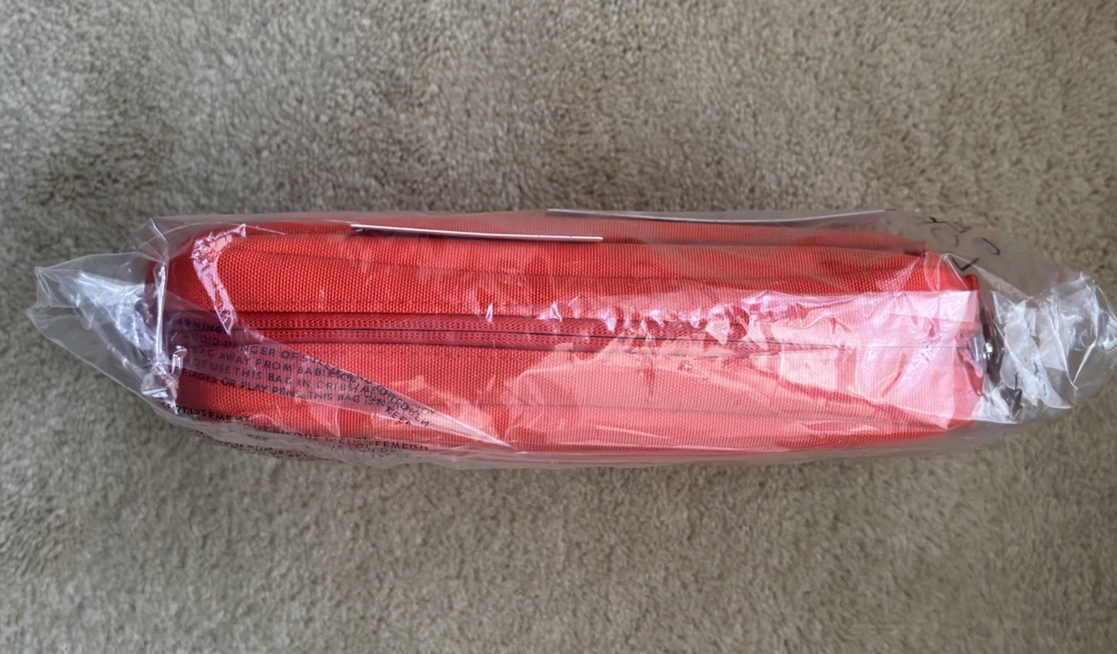 Beis Travel Crossbody Bag Flame NWT Orange Travel Purse Adjustable Strap