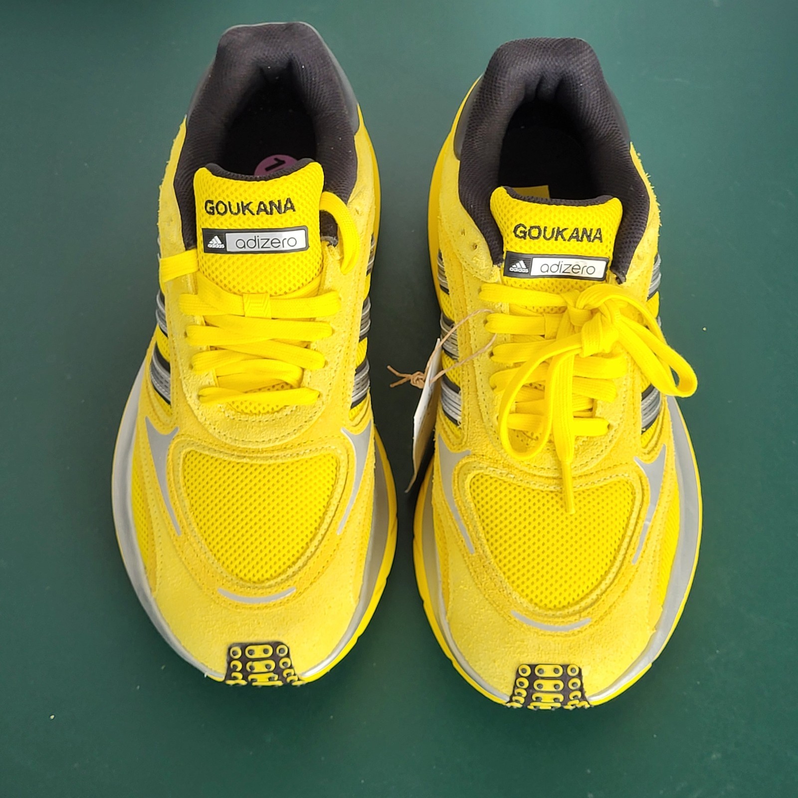 Adidas AdiZero Goukana (Yellow/Light Yellow) Men’s Sz 9.5 Running Shoes JP7177