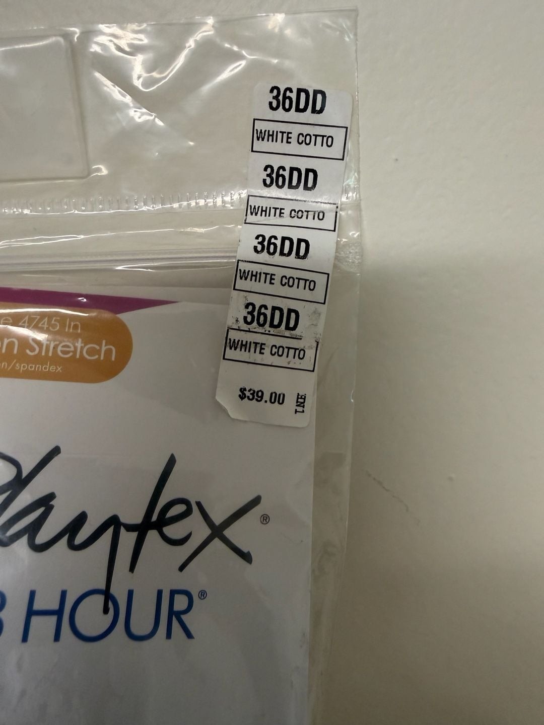 Playtex 18 Hour Ultimate Lift & Support Cotton Stretch Wirefree Bra 474c, 36DD
