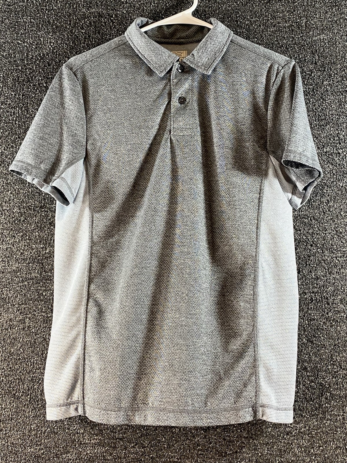 32 Degrees Cool Mens Polo Shirt Heathered Short Sleeve Size S