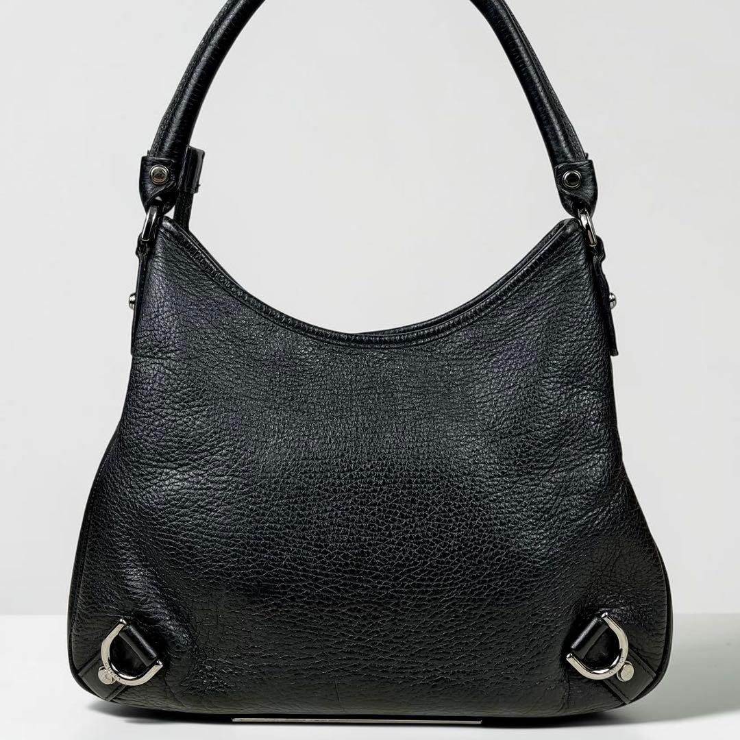 Authentic Gucci Abbey GG Leather One Shoulder Bag Black Handbag Unisex