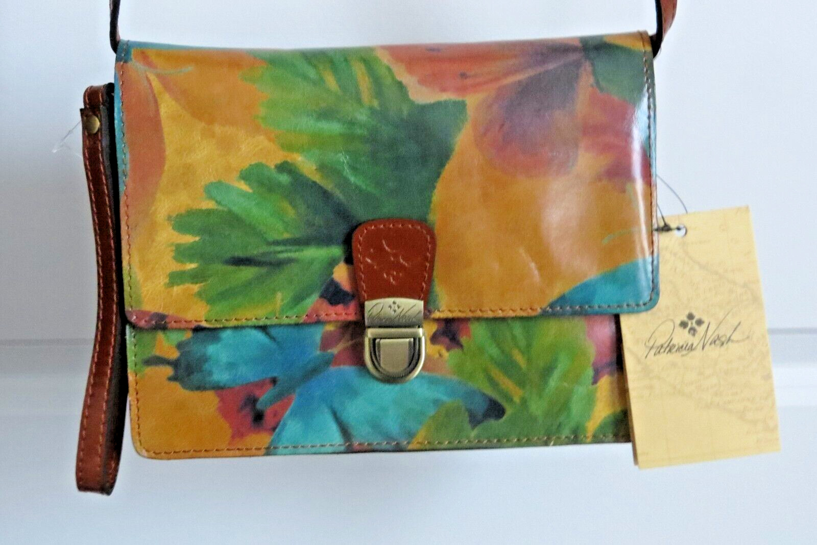 Patricia Nash NWT LANZA CROSSBODY ORGANIZER Watercolor MSRP $179
