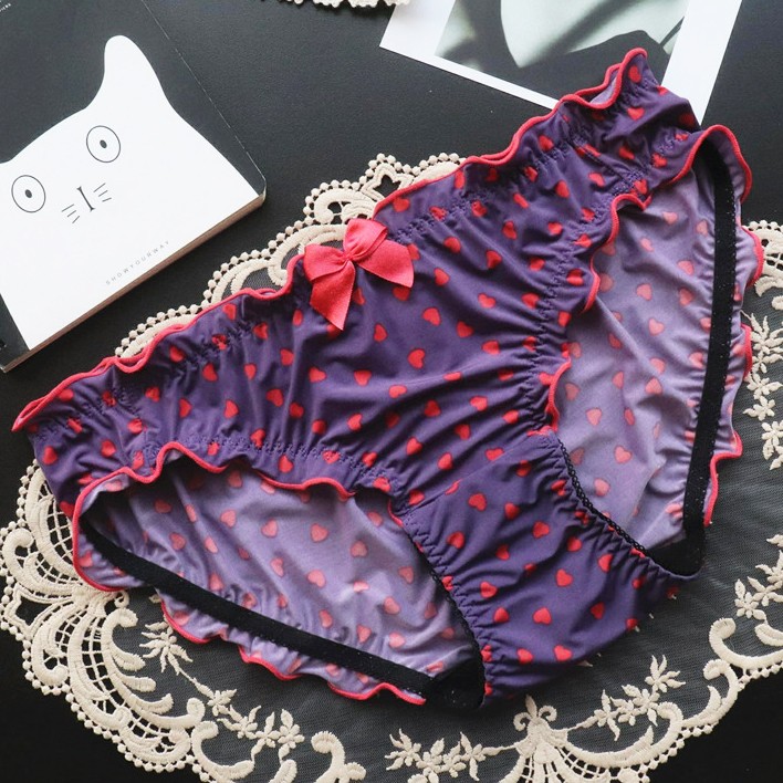 3 Pack Lot Sexy Girls Womens Panties Briefs Rullfle Underwear Lingeries Sissy