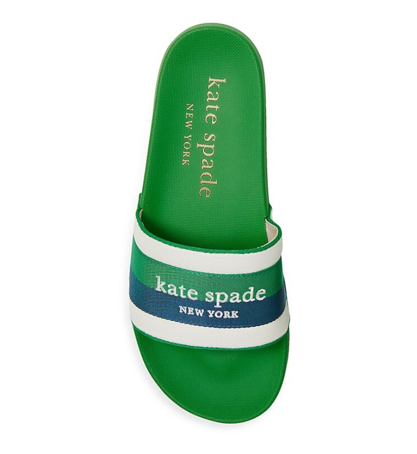 Kate Spade New York Buttercup Pool Slides Fresh Green Size 5 240119