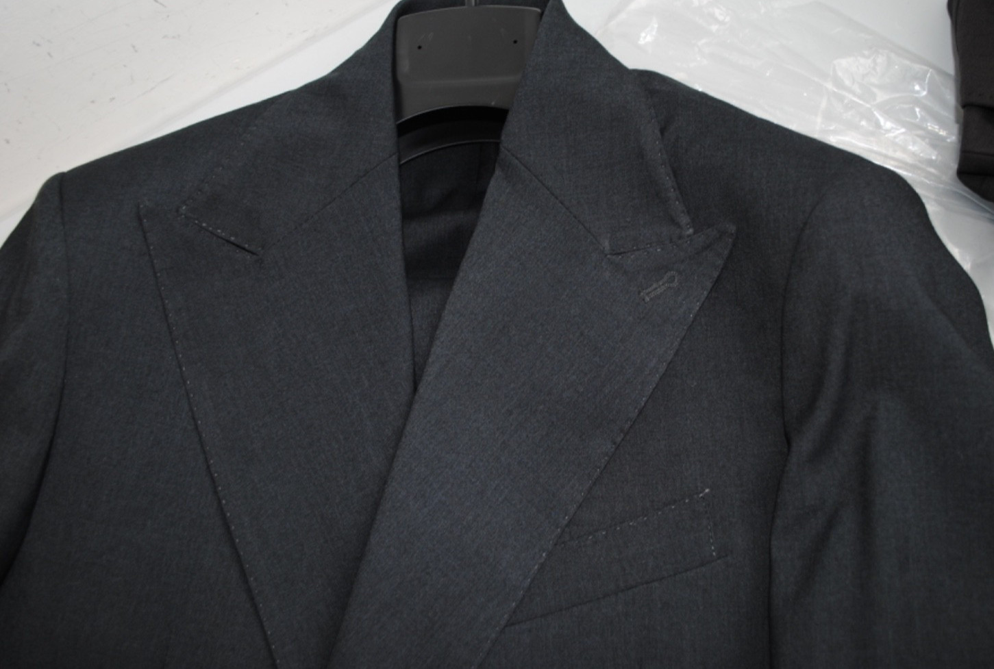 EXTE’ TAILORED DRESS FRESH FABRIC WOOL SIZE 56 540.00 TAG AB GREY