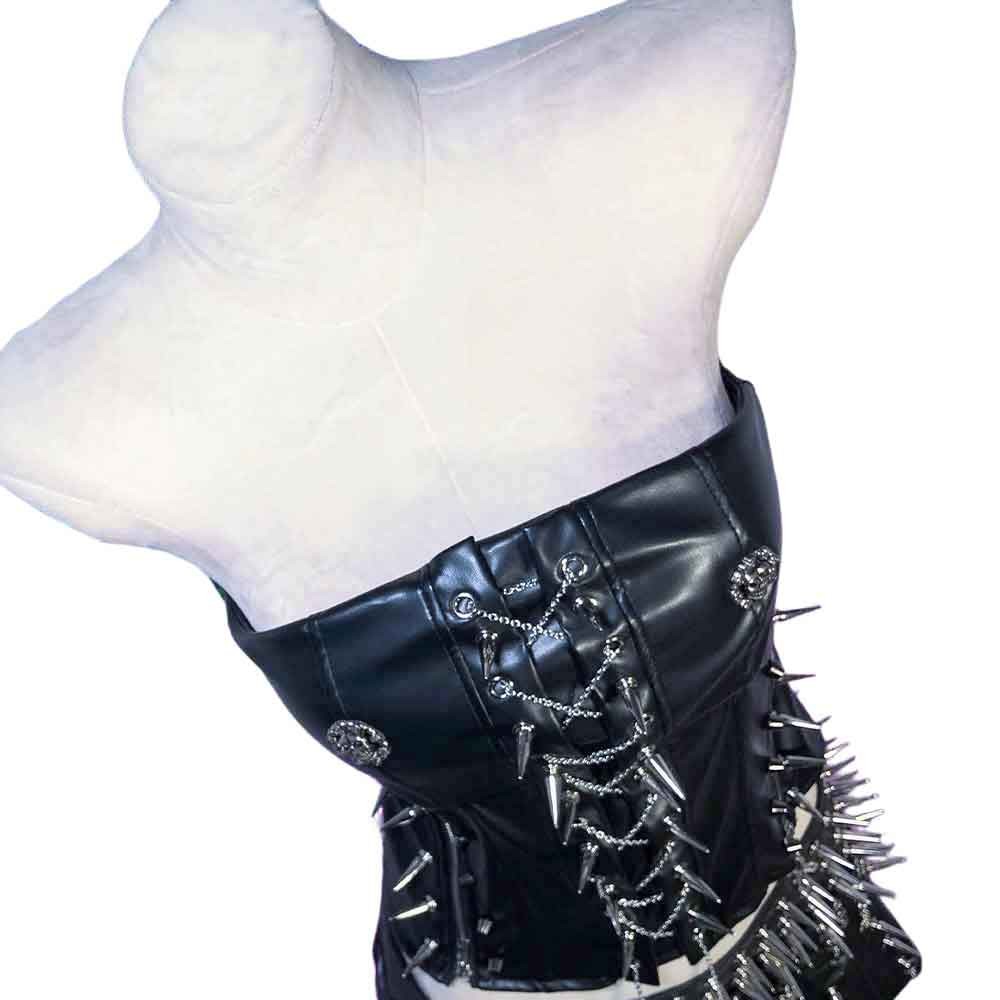 Goth Tops Gothic Tank Grunge Emo Clothing Spiked Y2K Punk Rock Clothes