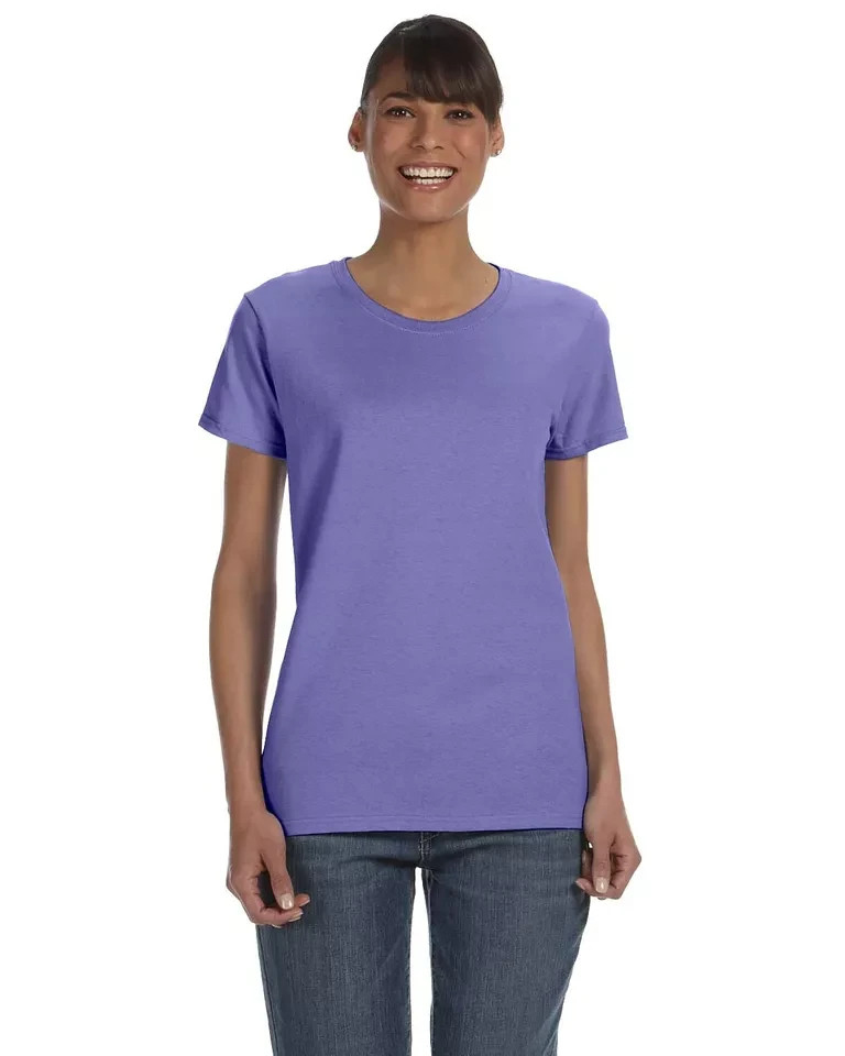 Gildan G500L Women’s Heavy Cotton Short Sleeve Crew Neck Plain Stylish T-Shirt