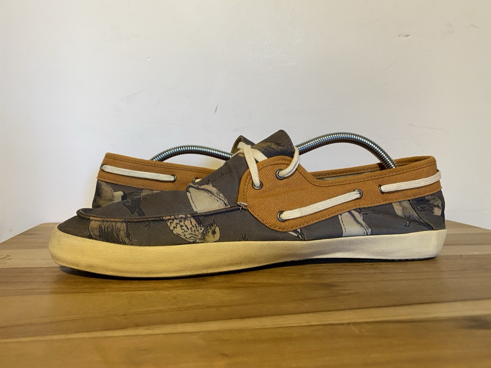 VANS Men’s Chauffeur Birds Shiitake Buckthorn Shoes Size 12 MED ~ Canvas & Nylon