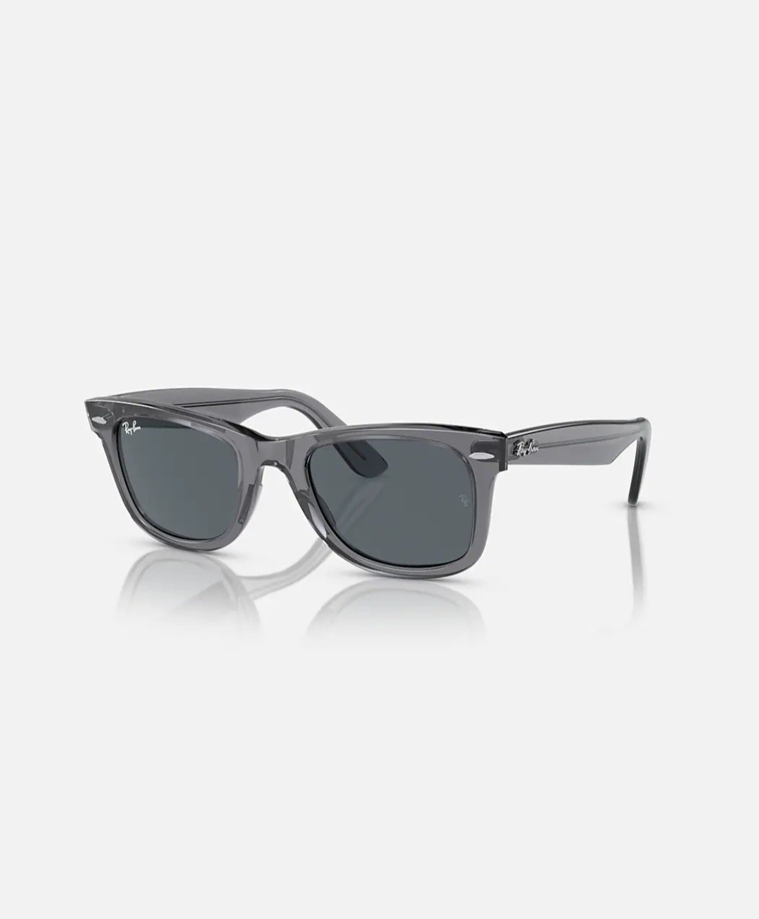 Ray Ban Wayfarer Transparent Grey/Grey Lenses Sunglasses RB2140 50MM