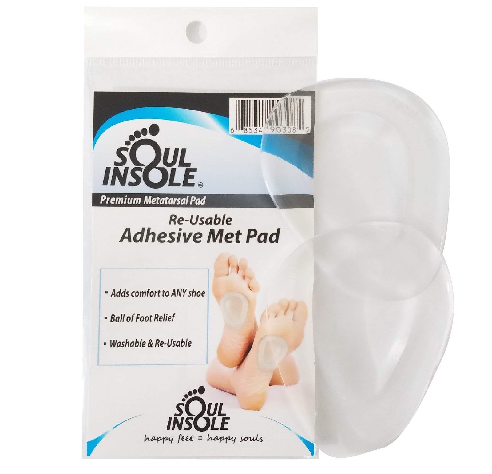 Metatarsal Pad, Self-Sticking and Re-Usable