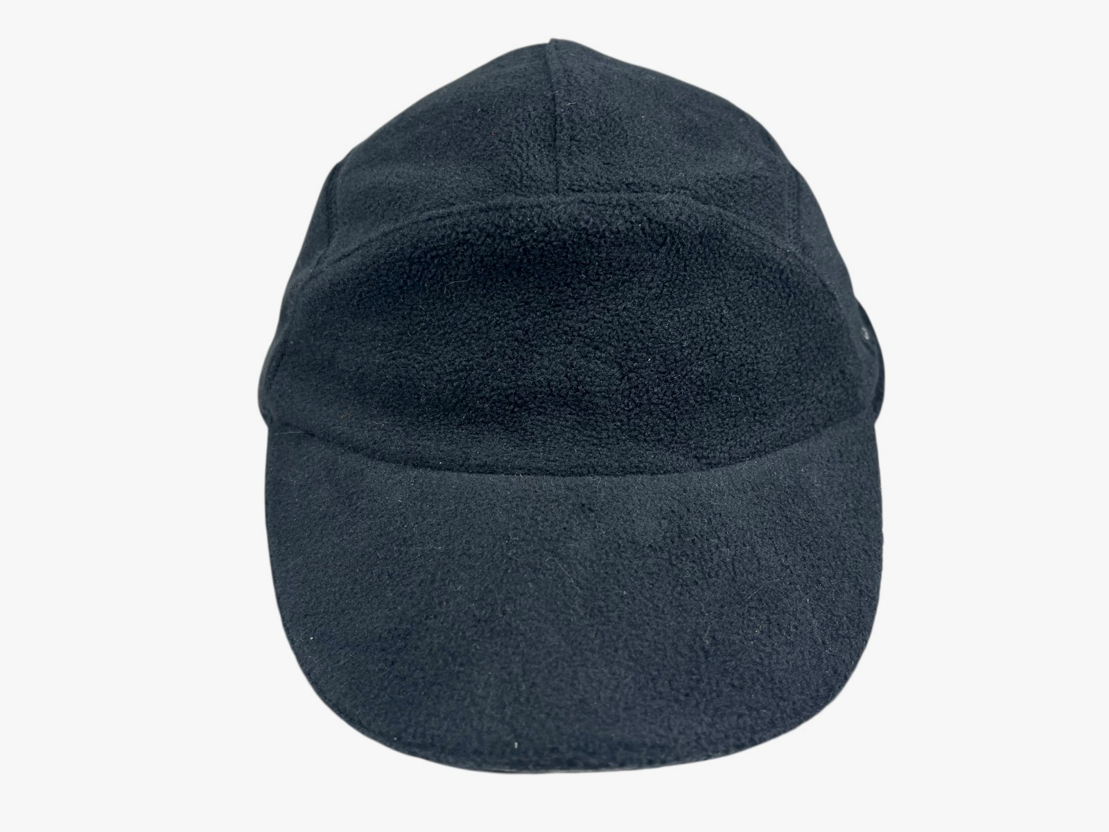TRAILHEADS Black Warm FLEECE WINTER HAT Ear-Flap Pony-Tail Hike Ski Snowboard