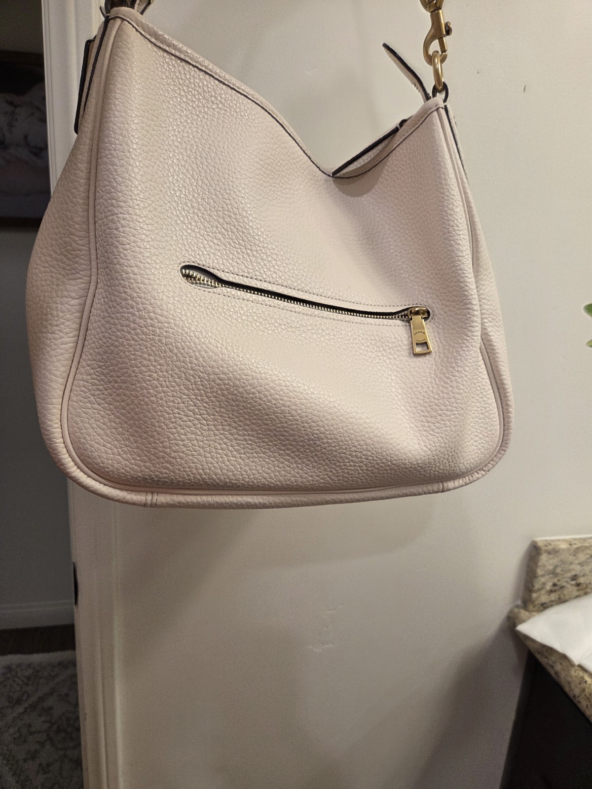 COACH Soft Pebble Leather Cary Shoulder Bad CC435