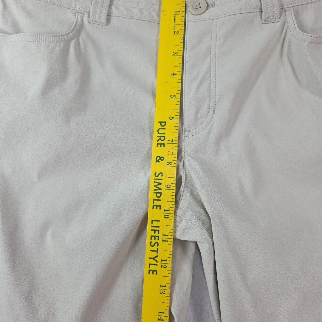 Eddie Bauer Rainier Cropped Cargo Capri Pants Women’s Size 14 Hiking Ivory