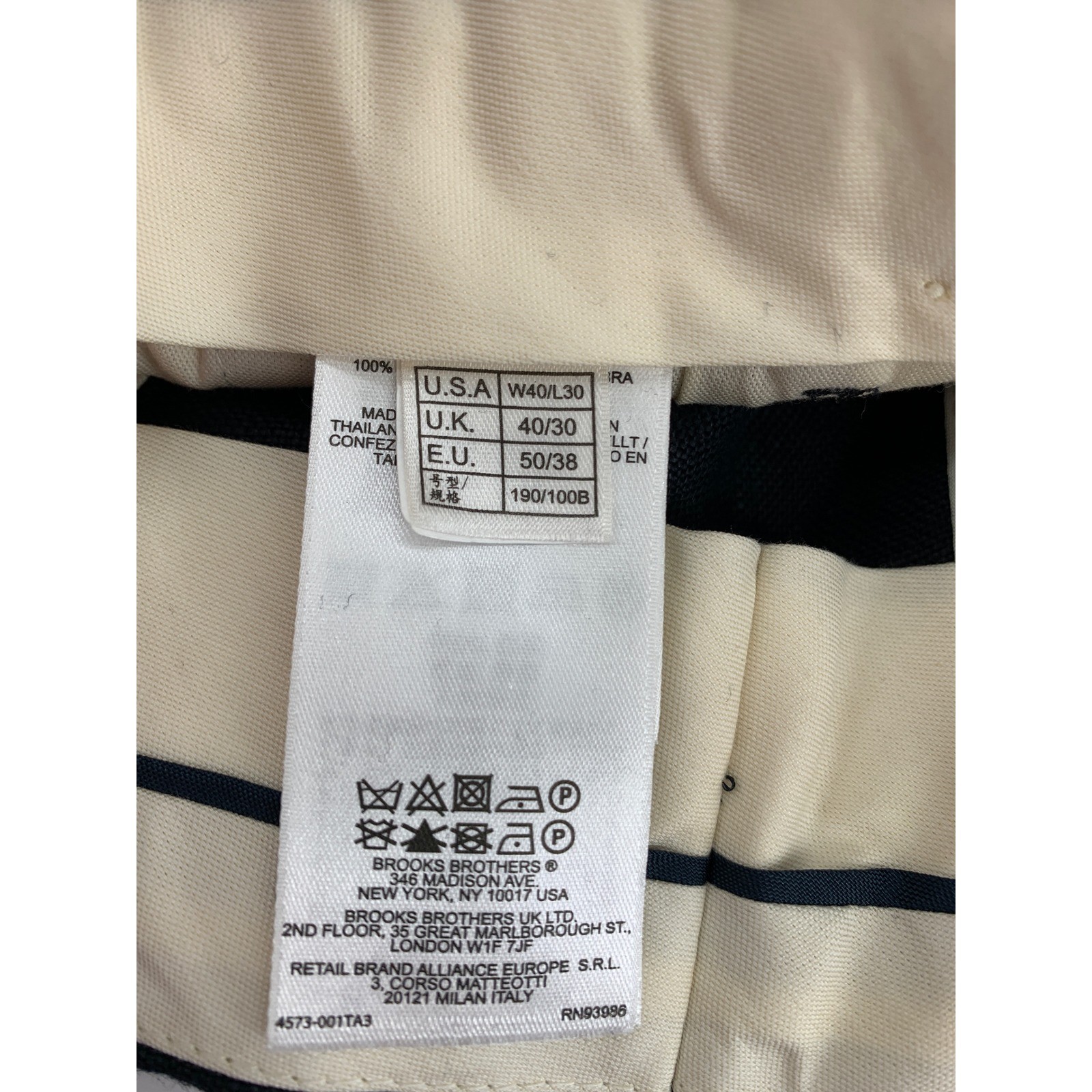 Brooks Brothers Pants 40×30 Blue Baird Mcnutt Linen Madison Pleated Cuff NEW