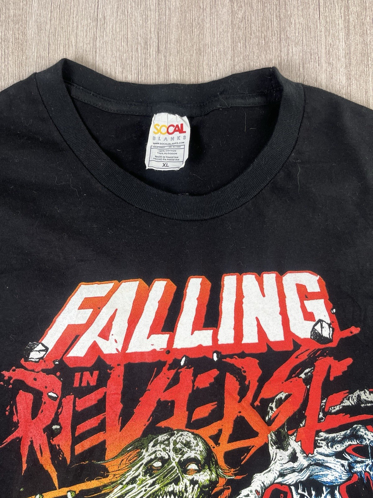 Falling In Reverse Summer 2022 Tour Shirt XL SoCal Blanks Band Merch Ronnie