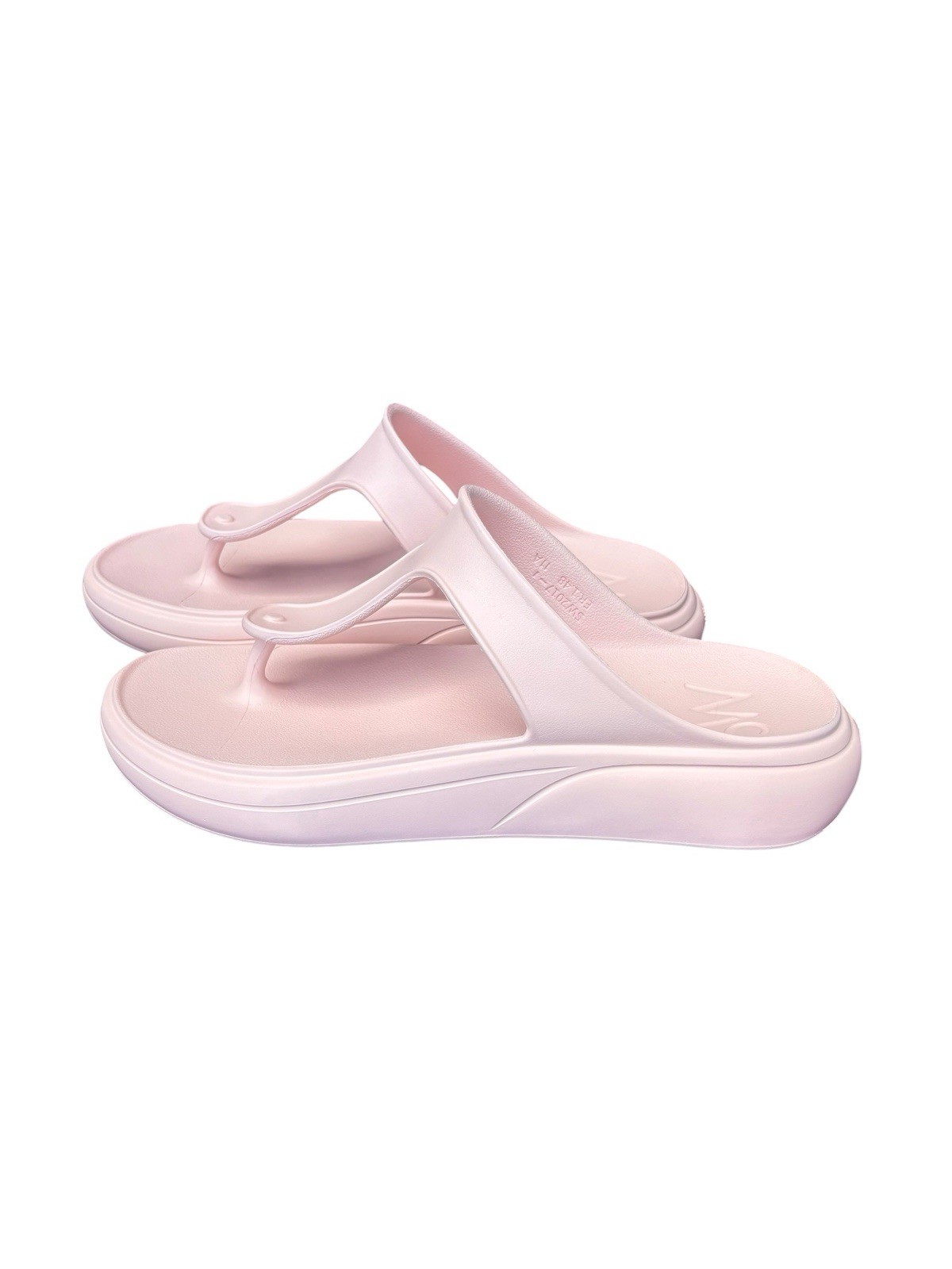 Stuart Weitzman Stuflex T-Strap Slide Sandals Rosewater Pink Size 11 41.5 NIB