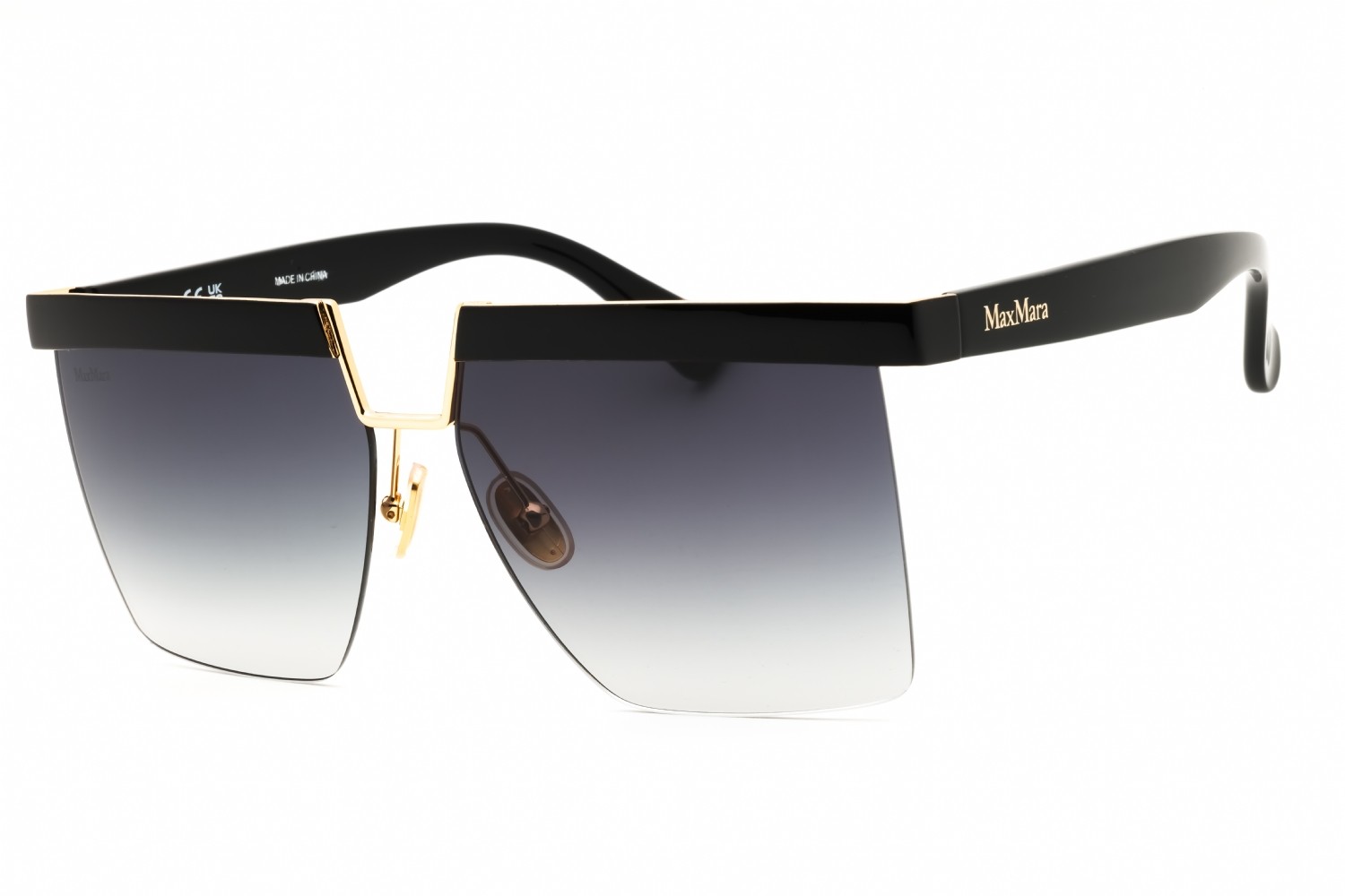 MAX MARA MM0071-01A-60 Sunglasses Frame Size 60mm 140mm 13mm BLACK Women