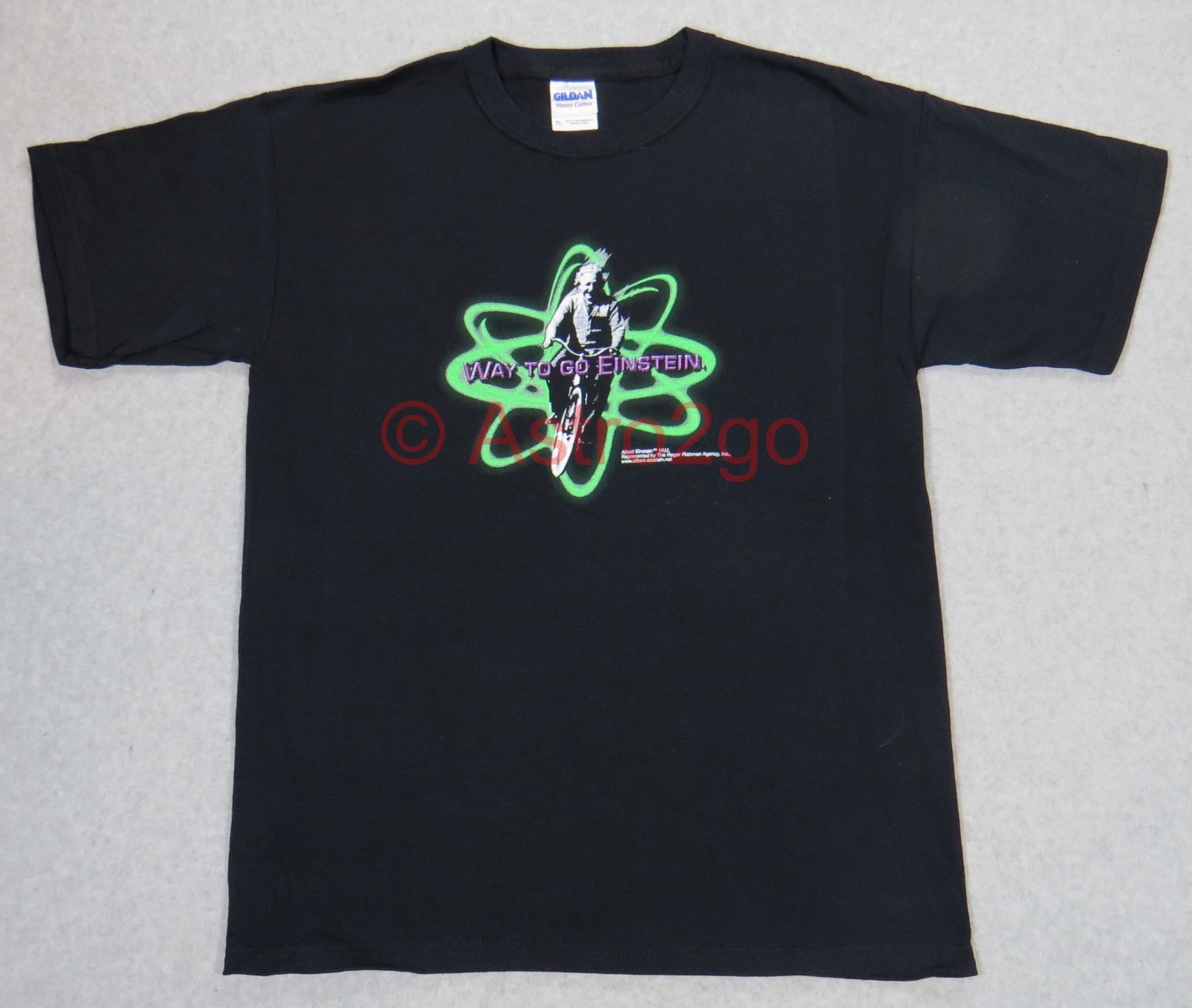 WAY TO GO [Albert] EINSTEIN-Bicycle Atom Science Physics Kids T Shirt Youth S-XL