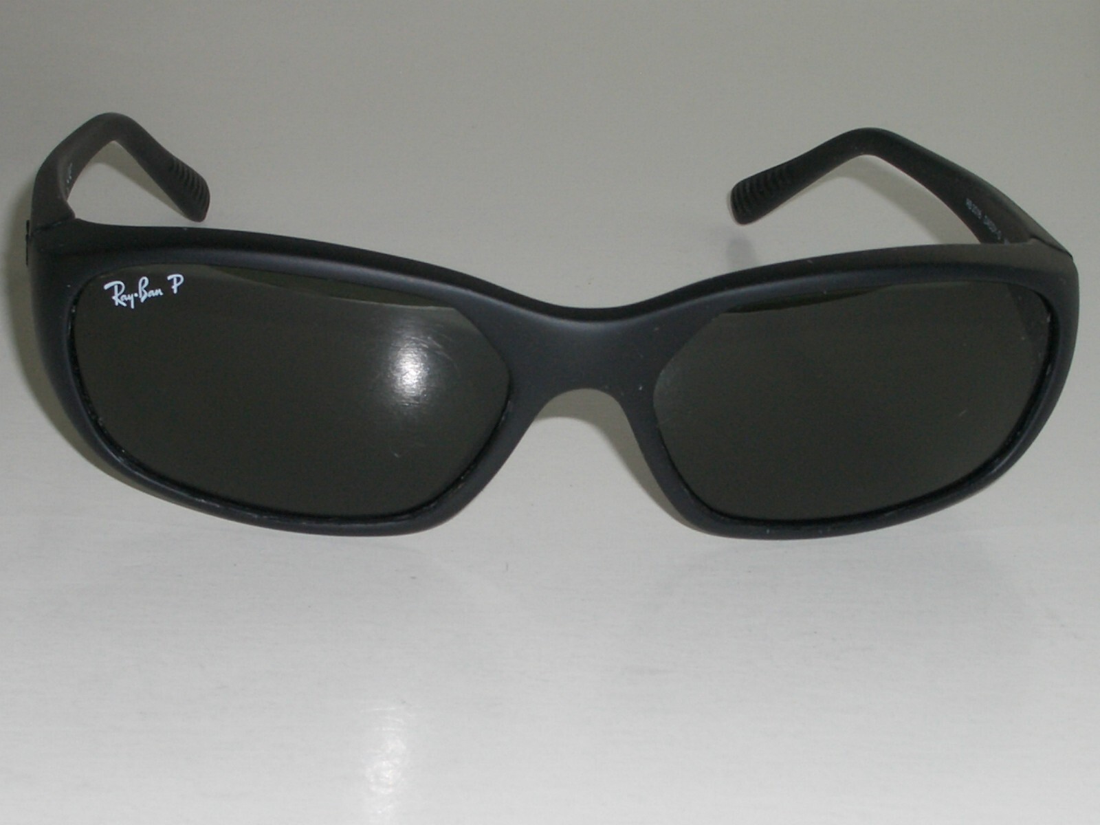 RAY BAN RB2016 W2578 MATTE BLACK GLASS POLARIZED DADDY- O WRAPs SUNGLASSES SUPER