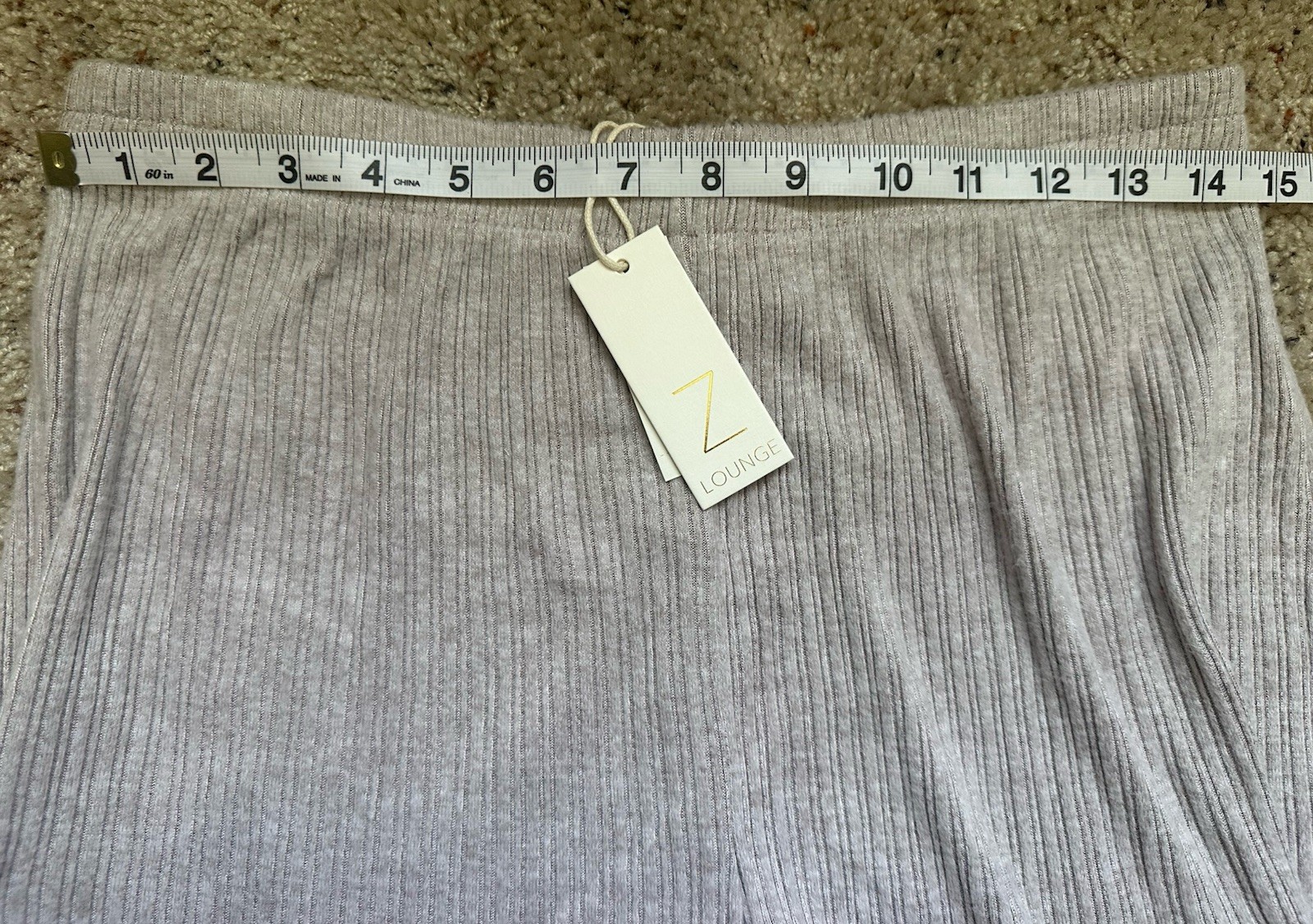 Z SUPPLY Women’s Ribbed Gray Slate Lounge Wear Shorts•Elastic Waist•NWT• Medium