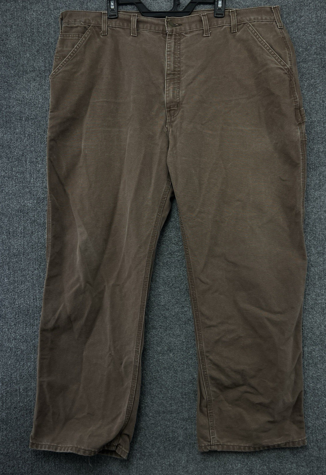 Vtg Carhartt B11-CHT Heavy Pants Mens 42×30 Brown Utility Workwear Carpenter