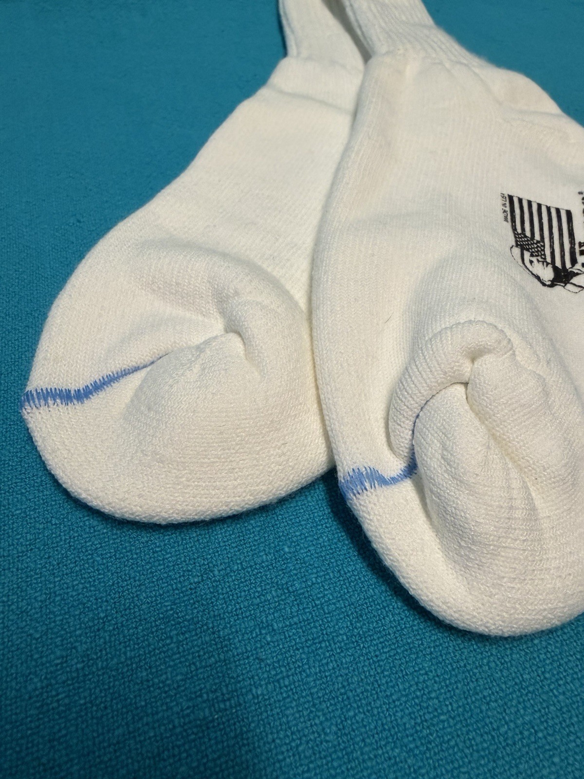 Vtg SOCKS Workforce safety socks for steel toe shoes Size 9-11 Crew USA 1 Pair