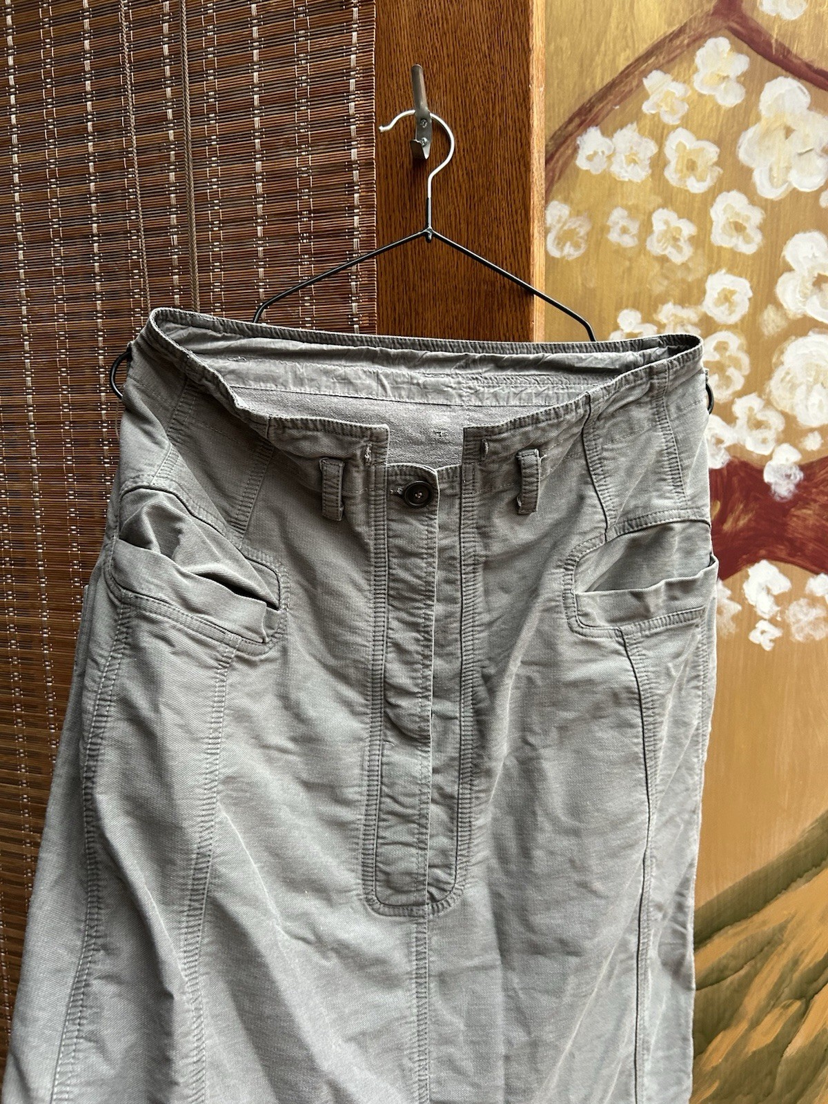 Rundholz DIP Grey Drop Crotch Cropped Pants Size XS Avant-Garde Lagenlook