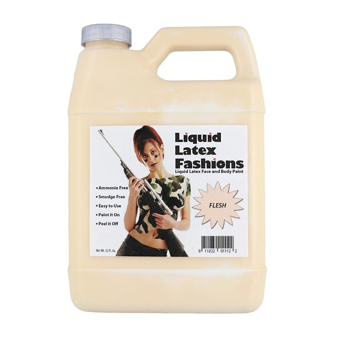 Flesh 32 Fl Oz – Liquid Latex Face and Body Paint, Make Scars and More!