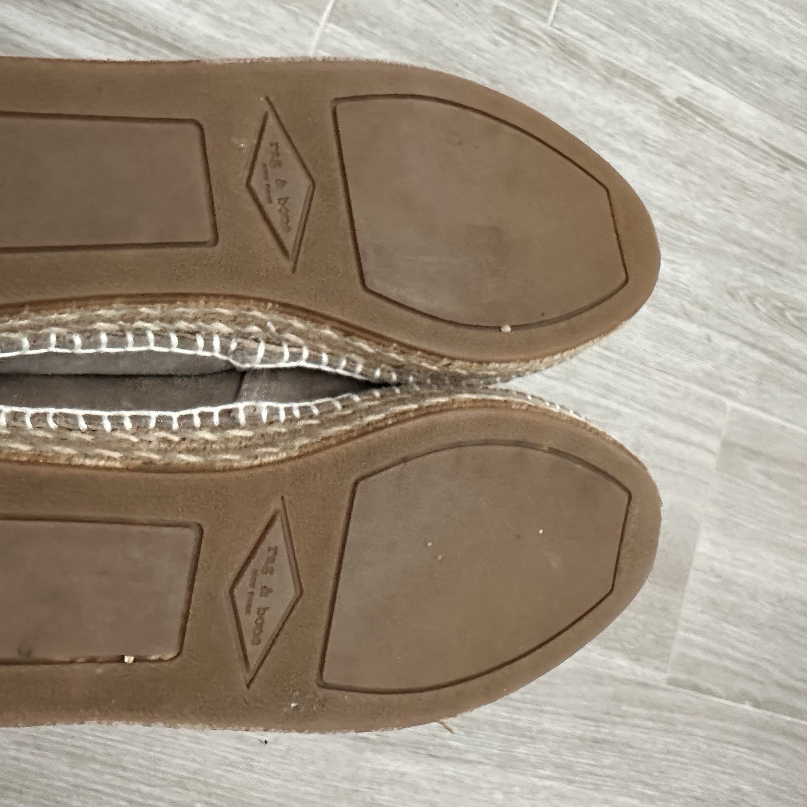 Rag & Bone Stucco Suede Leather Adria Espadrilles Shoes Womens US 8.5 EUR 39 M