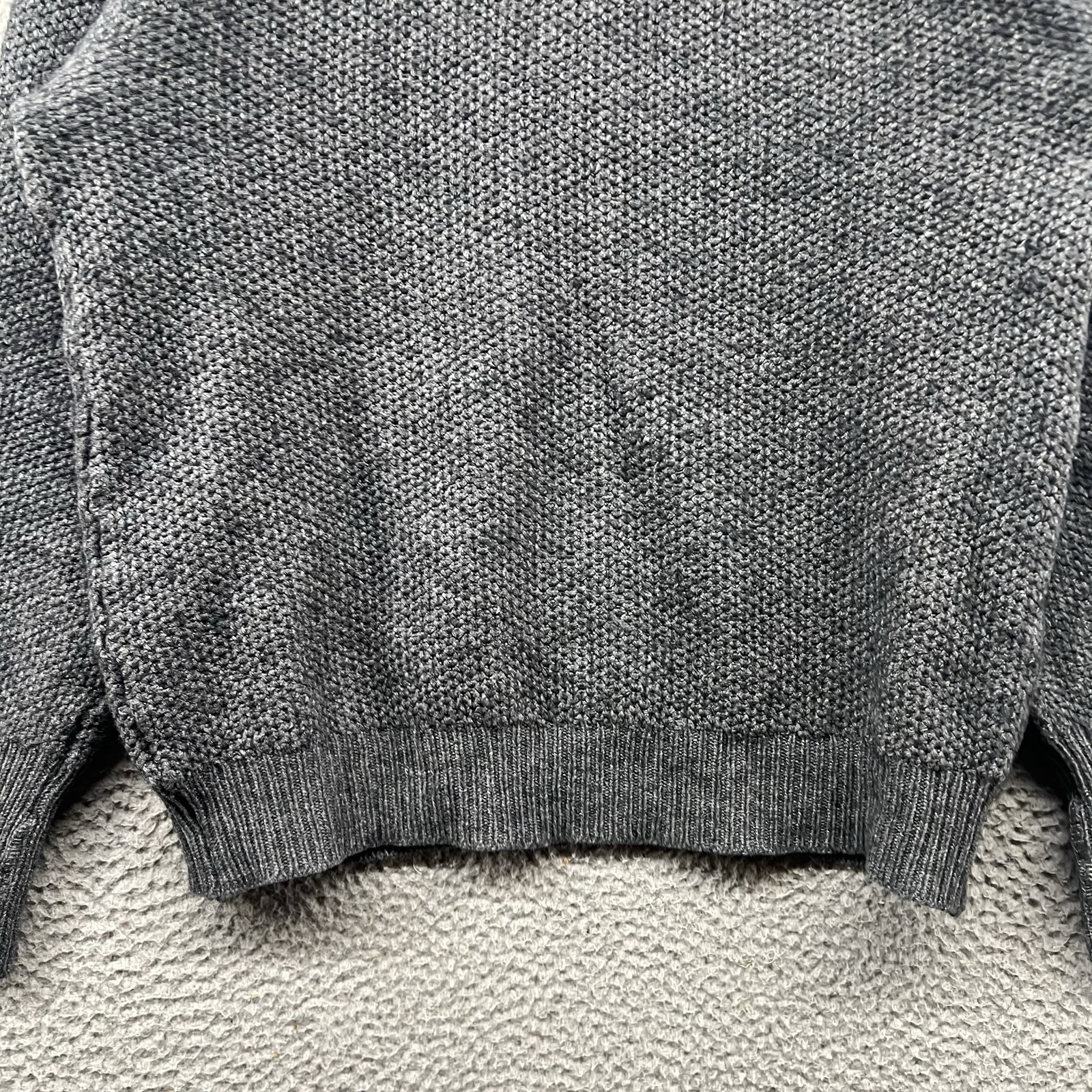 Cross Creek 100% Camel Hair Sweater Mens Medium Grey Knit Sweatshirt Wool Adult
